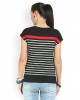 black-blue casual T-shirt