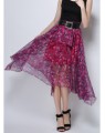 Pink long skirt