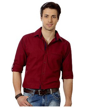 Maroon casual shirt