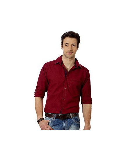 Maroon casual shirt