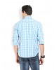 Sky blue checks shirt