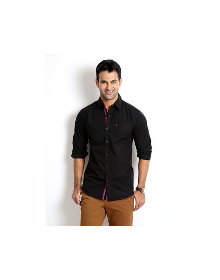 Black casual shirt