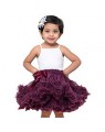 Purple-white frock
