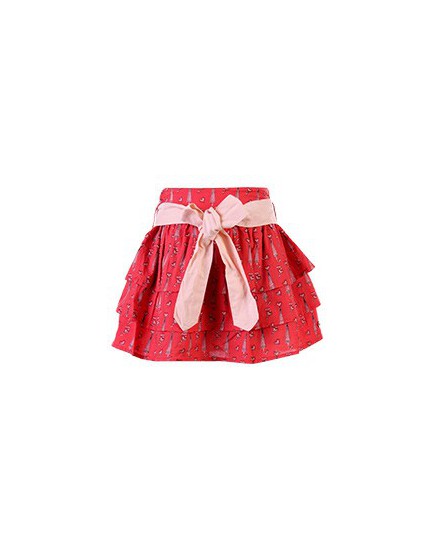 Red short skirt