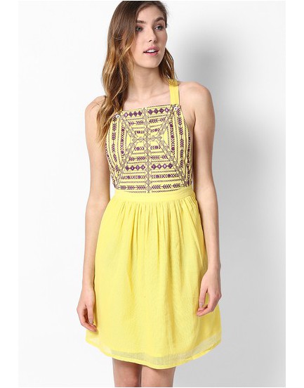 Global desi-Yellow kurti