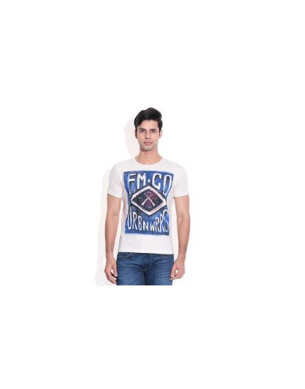 Flying machine-white T-shirt