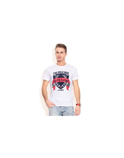 Being human-White T-shirt