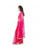 pink net saree