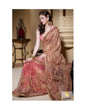 pink-beige-_embroidery-net-saree