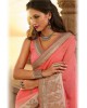 pink rose party wear saree
