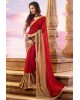 Red saree-party wear