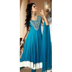 sky blue colour dress