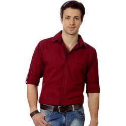 Maroon casual shirt