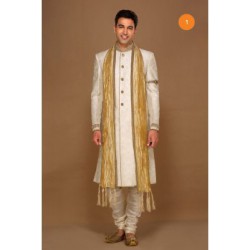 White sherwani